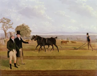 Sir Charles Morgan beim Castleton-Pflügen, 1845